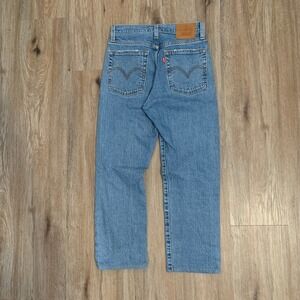 Levi's Premium Wedgie Straight retro‎ style jeans medium wash - size 24x26 women